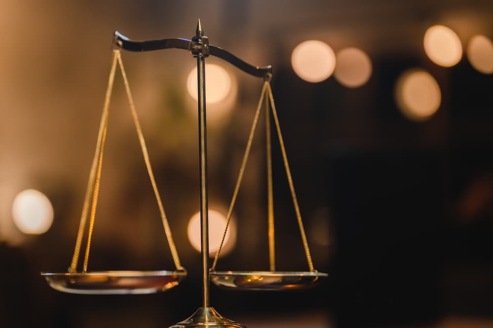 Golden judge court background. Concept of Law and justice and scales of justice